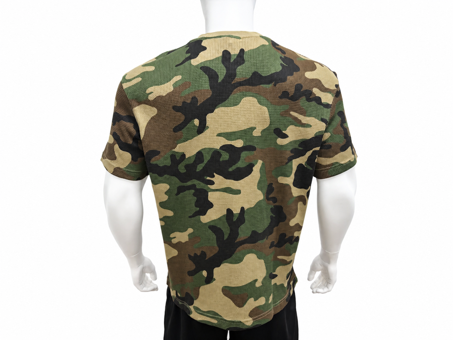 Full Printing Waffle Knit T-Shirt