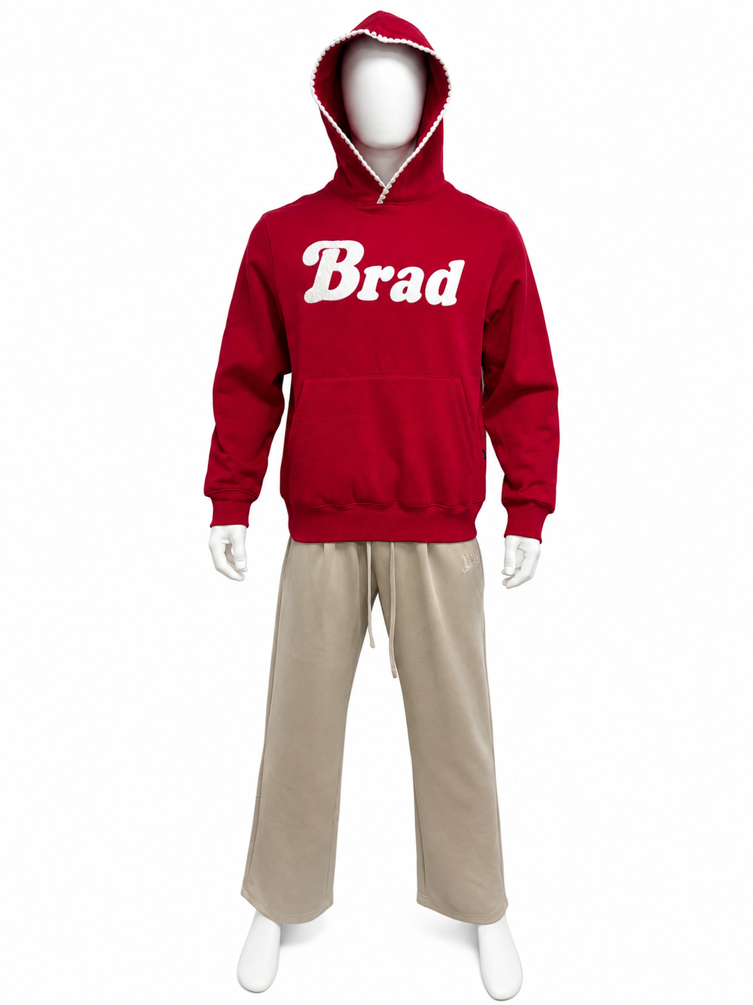 Terry Embroidery Pullover Hoodie