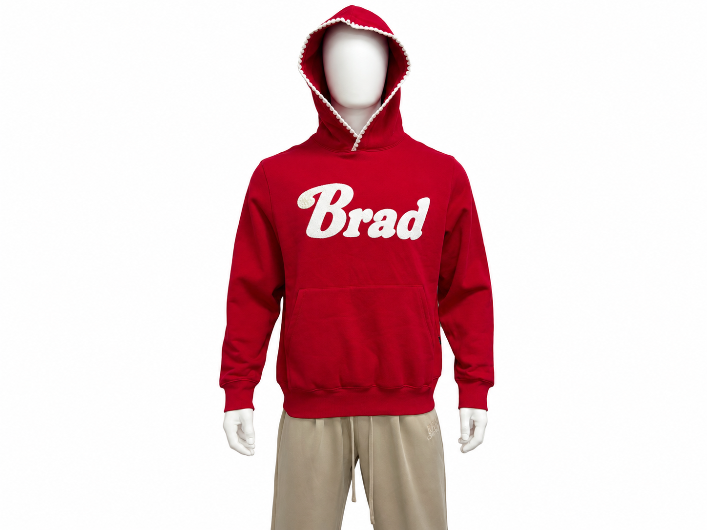 Terry Embroidery Pullover Hoodie