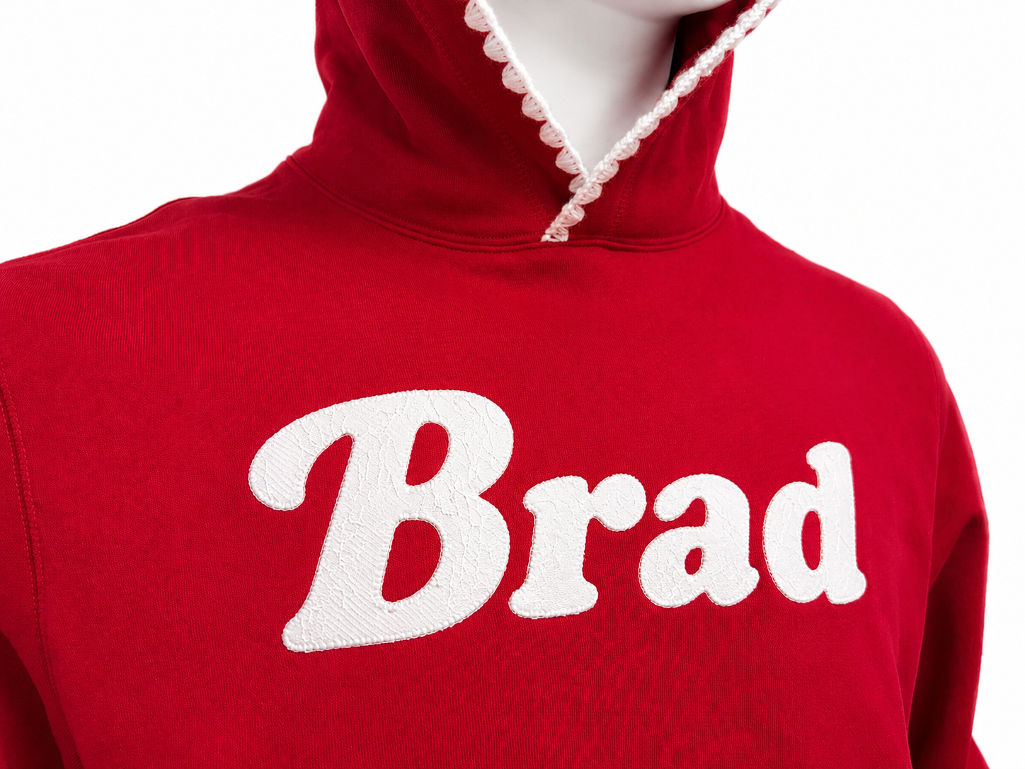 Terry Embroidery Pullover Hoodie
