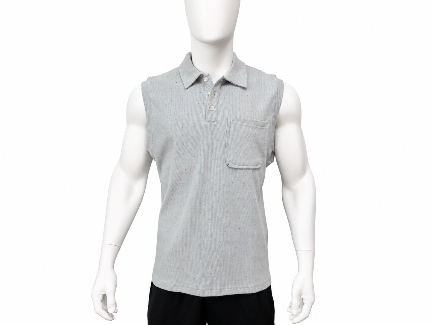Sleeveless Pocket Polo Shirt