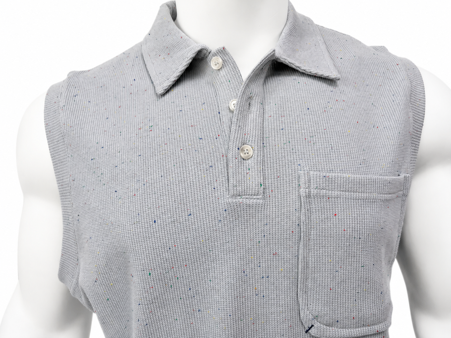 Sleeveless Pocket Polo Shirt
