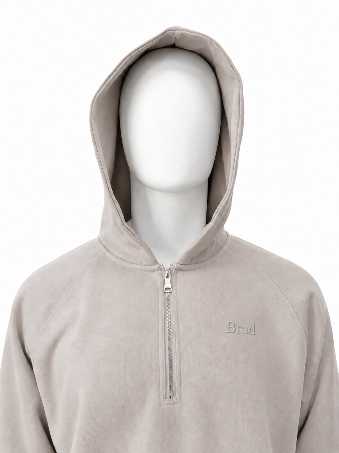 Quarter-Zip Raglan Hoodie Set