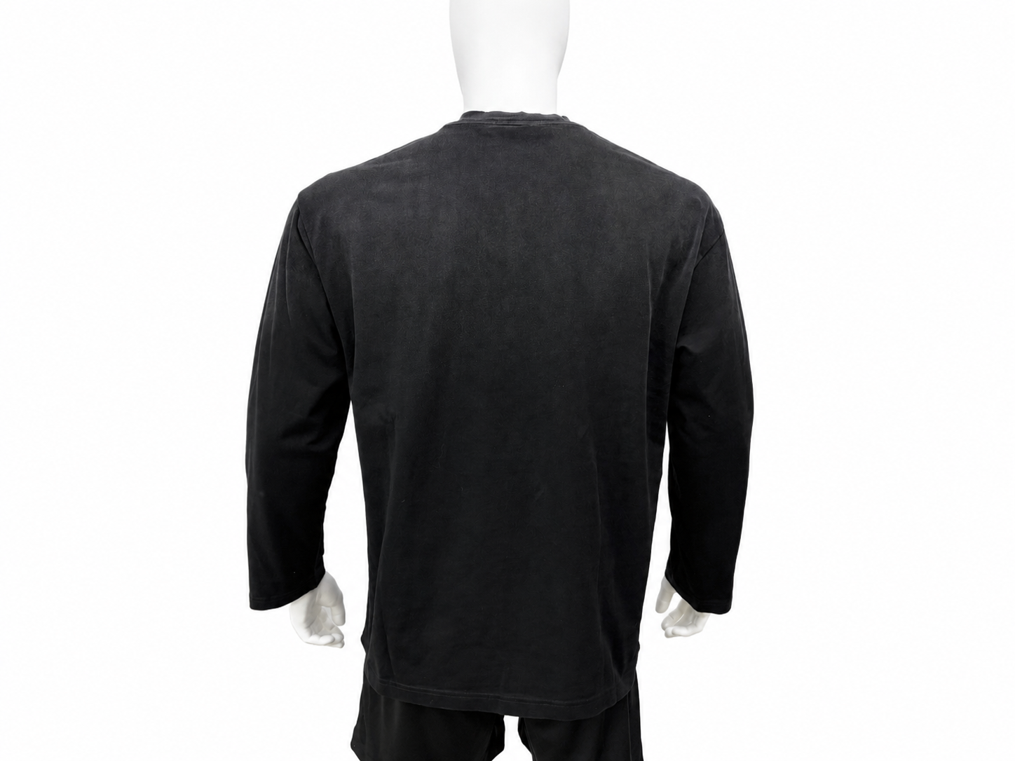 Vintage-Wash Tape Graphic Long Sleeve T-Shirt