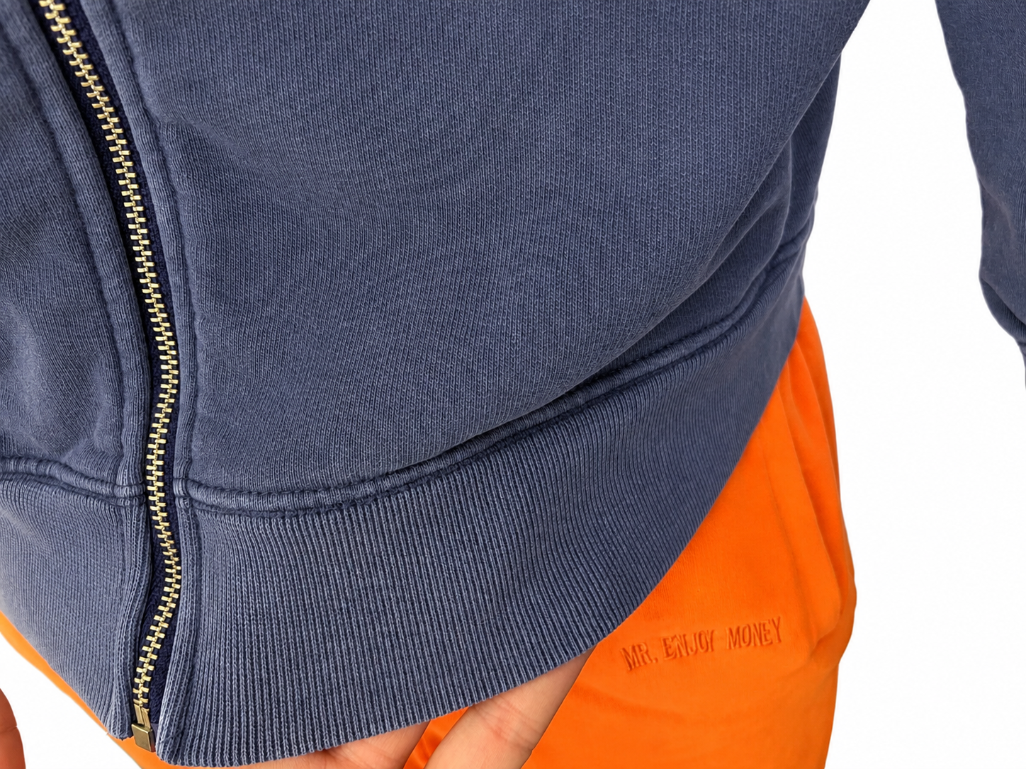 Vintage-Wash Full-Zip Hoodie