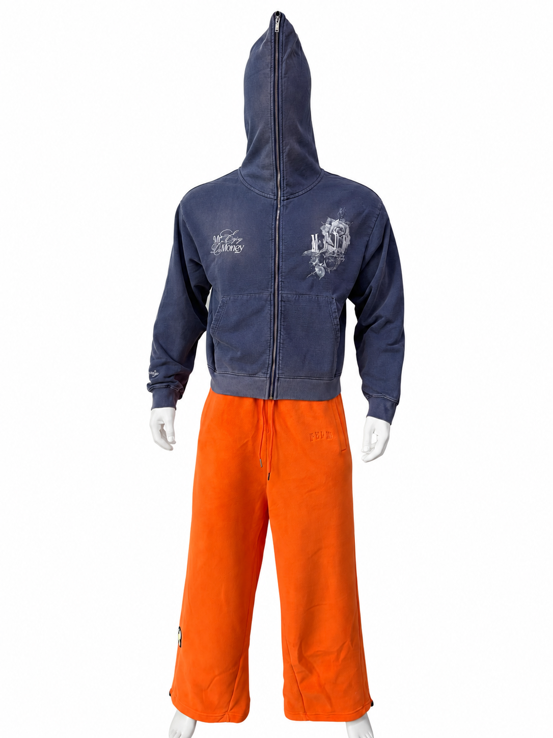 Vintage-Wash Full-Zip Hoodie