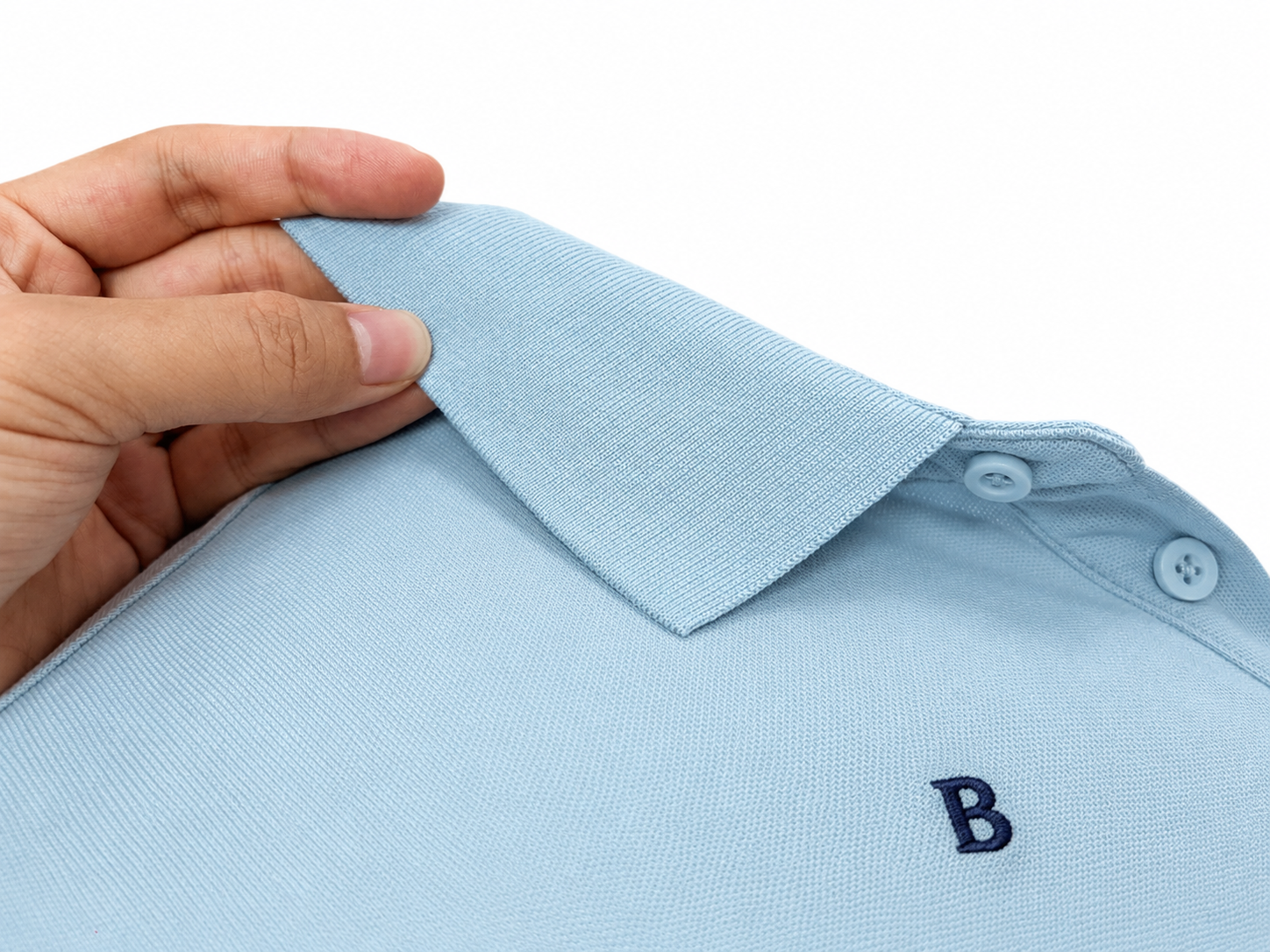 Breathable Cotton-elastane pique Polo Shirt