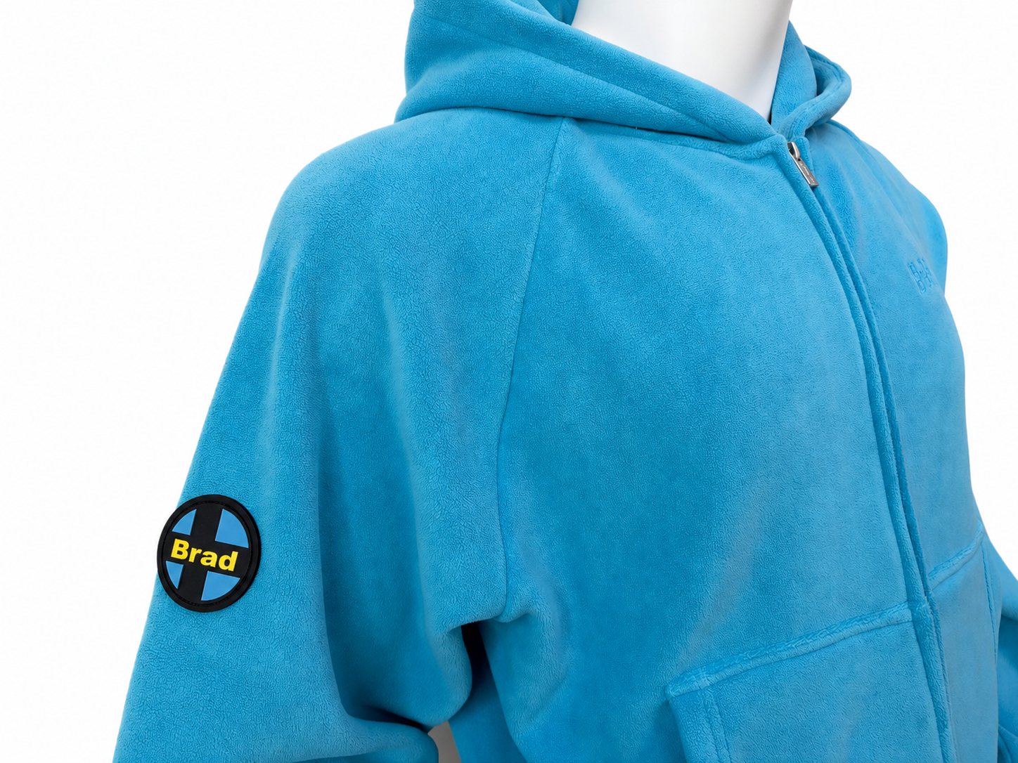 Embroidery Concealed-Zip Hoodie