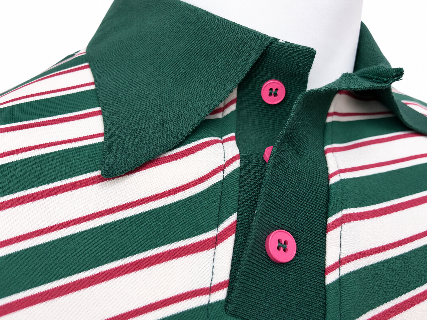 Striped Short Sleeve Polo Shirt