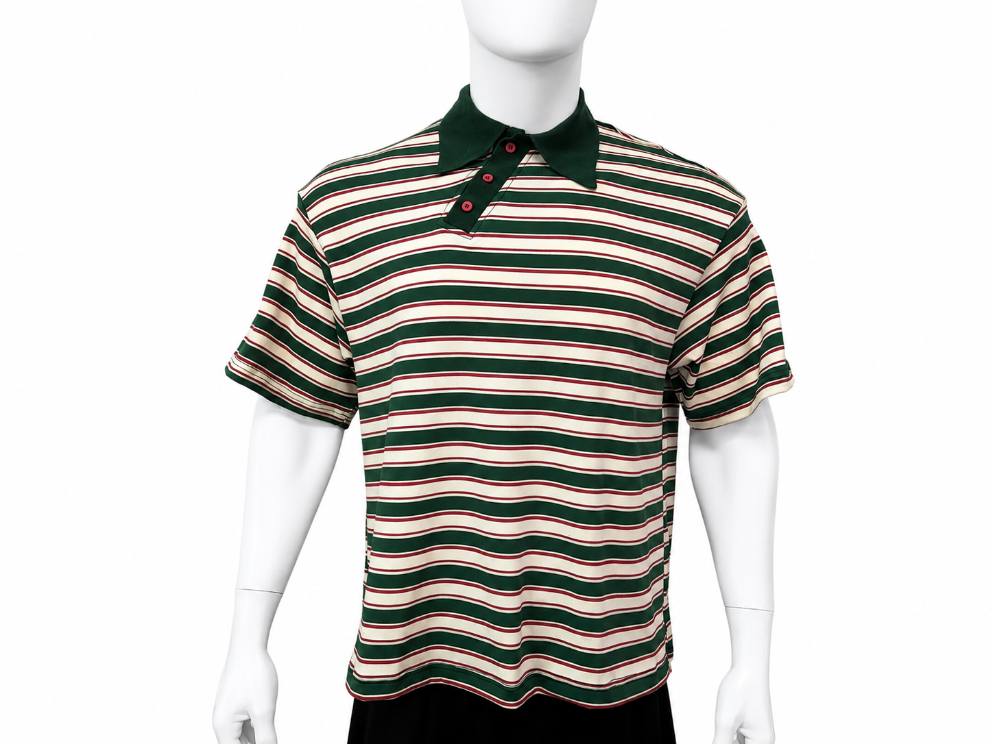 Striped Short Sleeve Polo Shirt