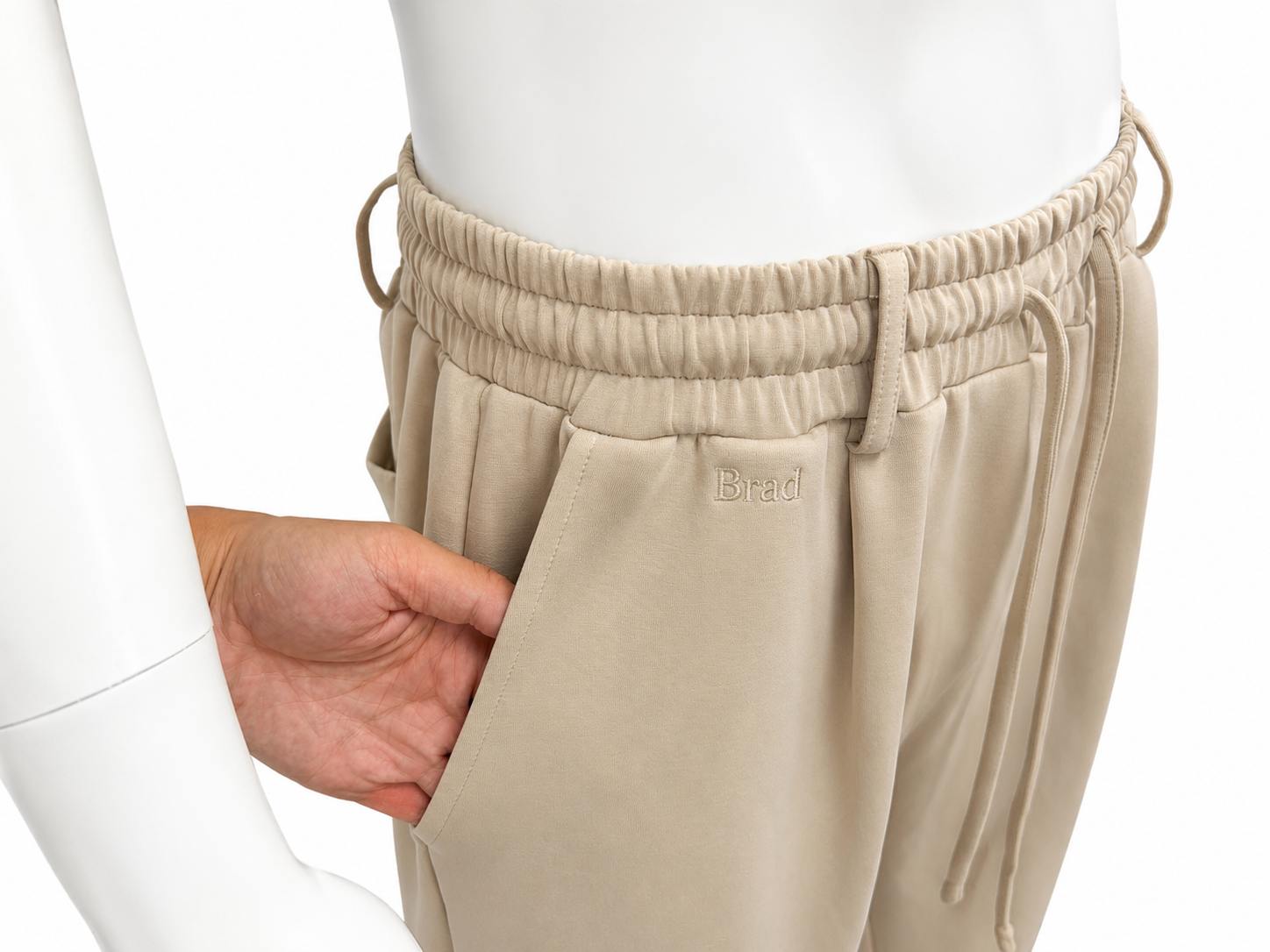 Wide-Leg Drawstring Sweatpants