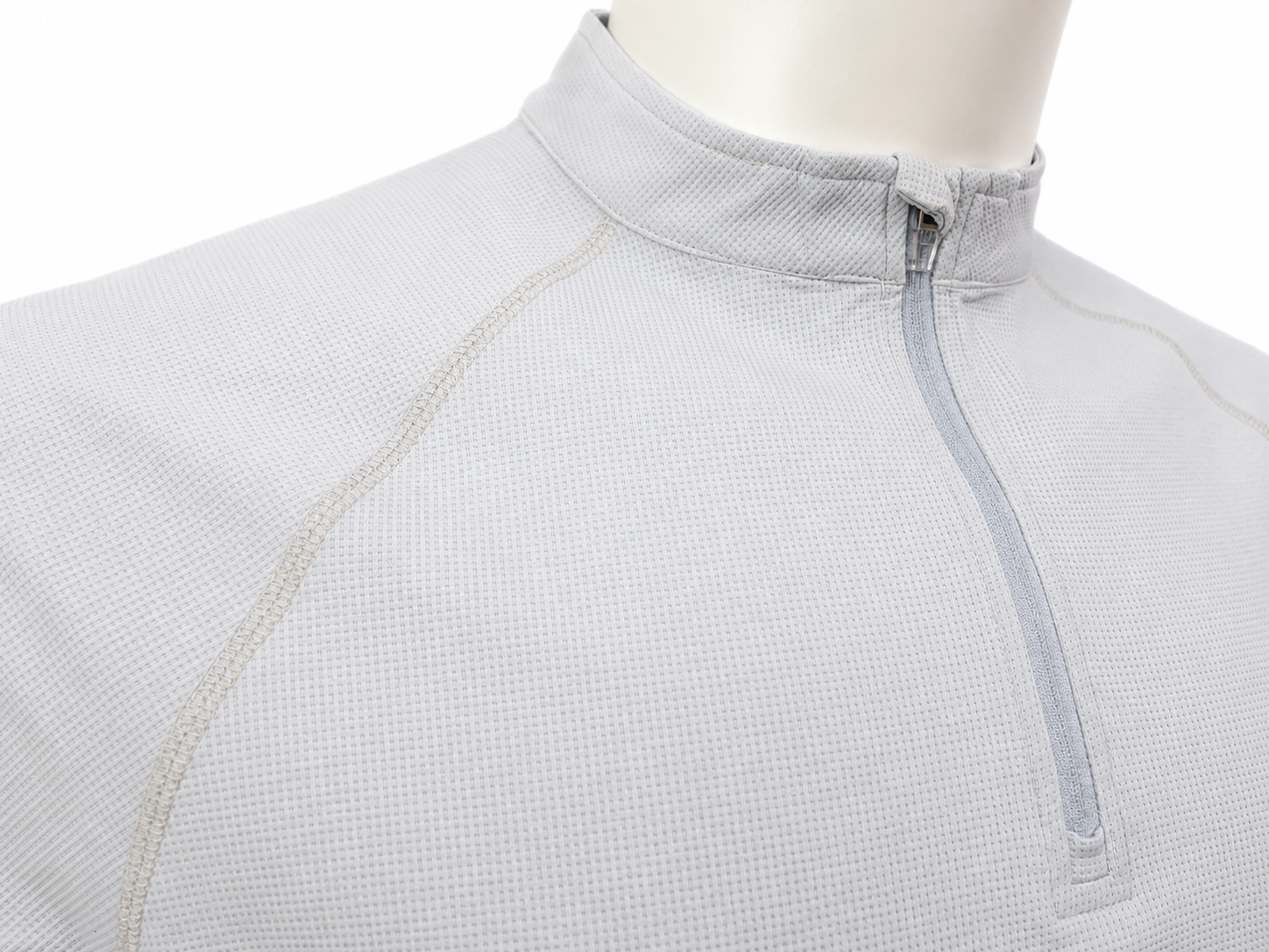 Quarter-Zip Mock Neck Sports T-Shirt