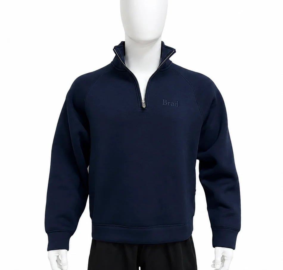 Air Layer Mock Neck Quarter-Zip Pullover