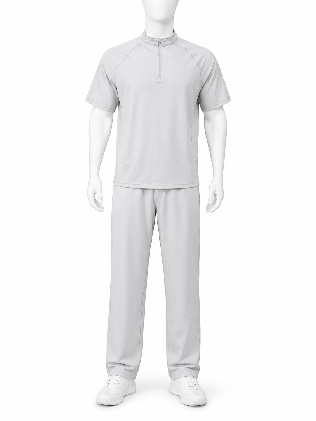 Quarter-Zip Short-Sleeve Sport Set
