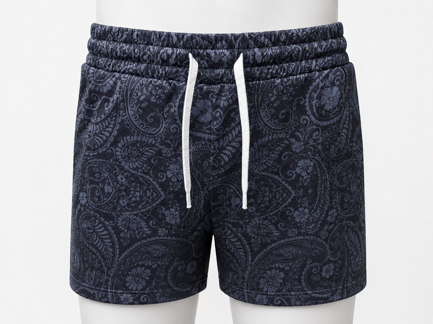 Paisley Print Quick-Dry Beach Shorts