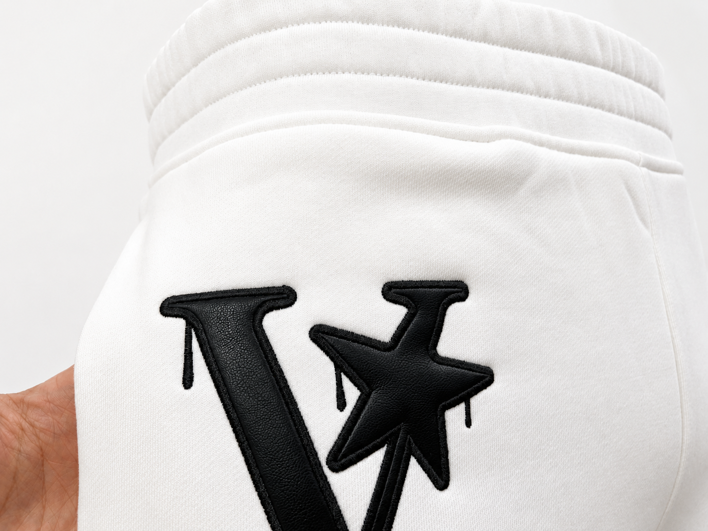Heavyweight Straight-Leg Appliqué Embroidery Sweatpants