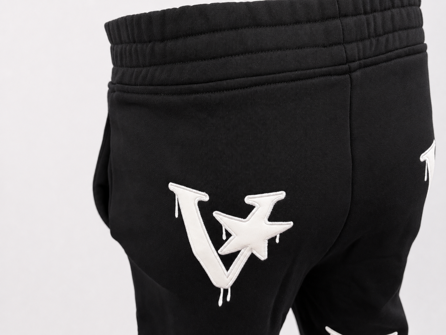 Heavyweight Straight-Leg Appliqué Embroidery Sweatpants