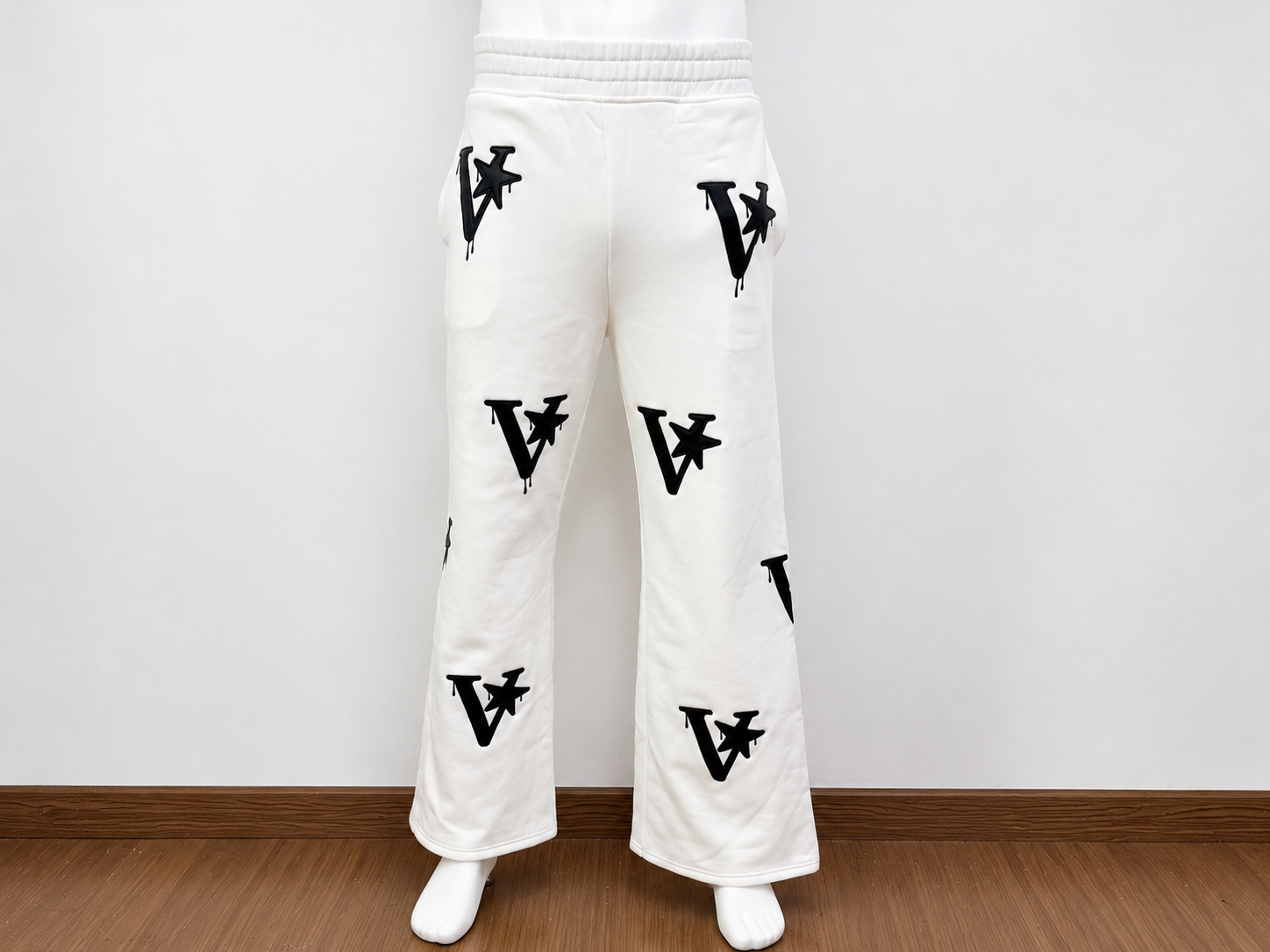 Heavyweight Straight-Leg Appliqué Embroidery Sweatpants