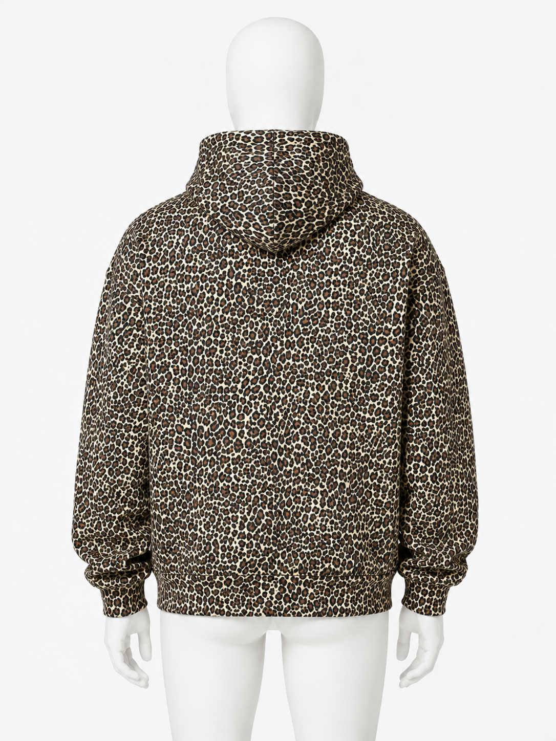 Oversized Leopard Print Hoodie