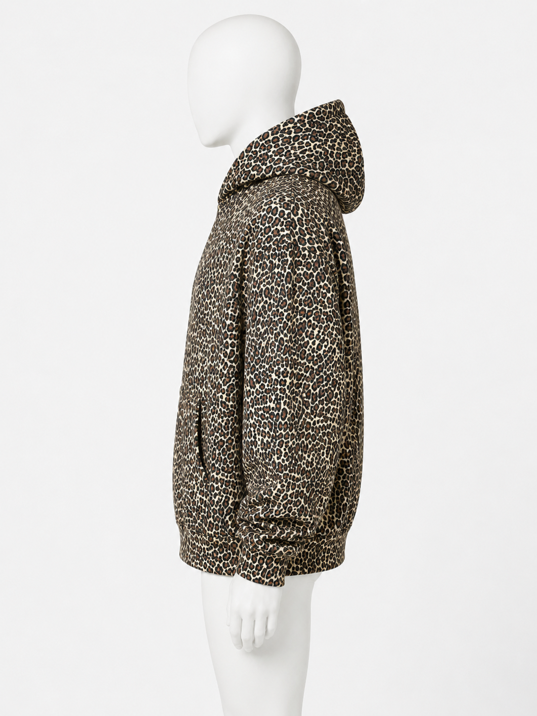 Oversized Leopard Print Hoodie