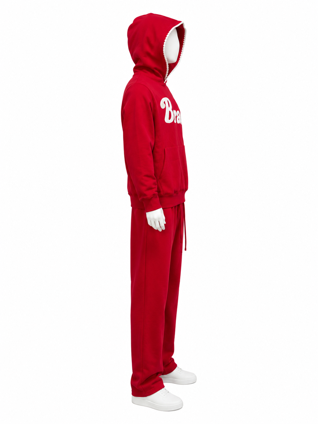 Specialty Embroidered Red Sweatsuit