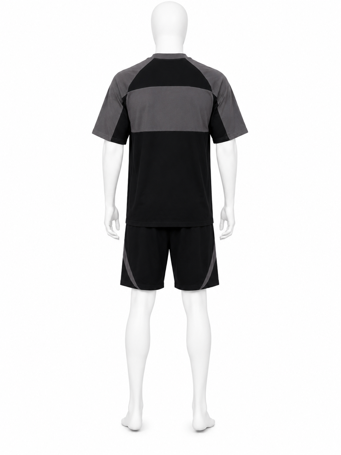 Color-Block Raglan T-Shirt & Shorts Set