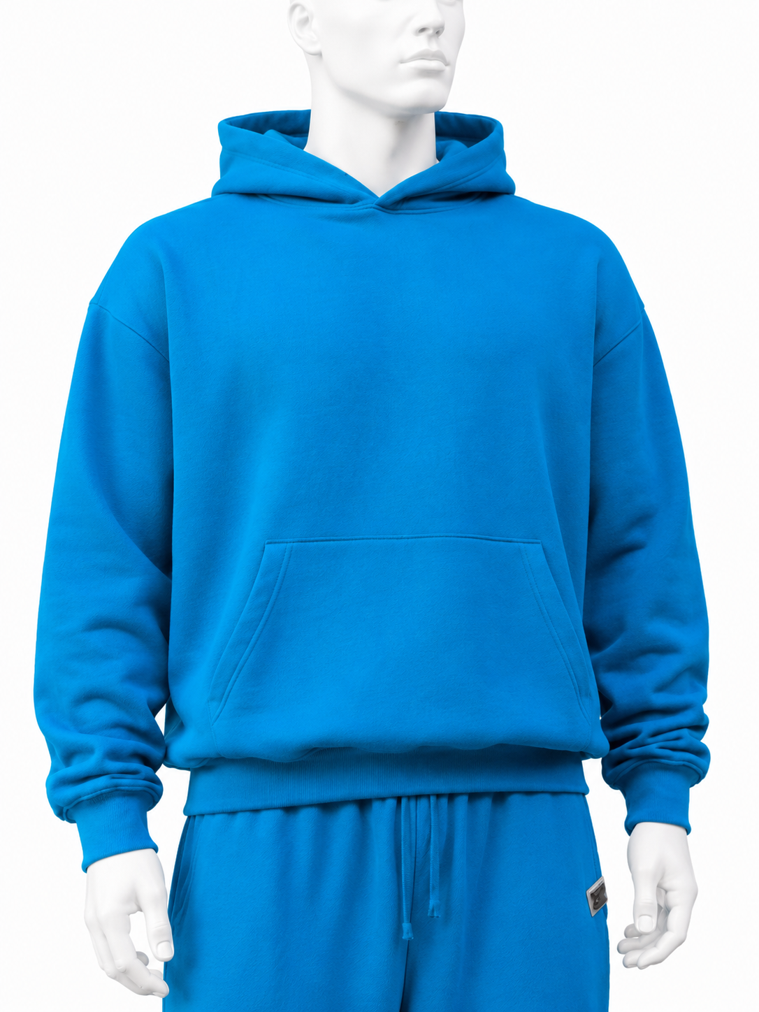 Oversized Blue Hoodie Jogger Set