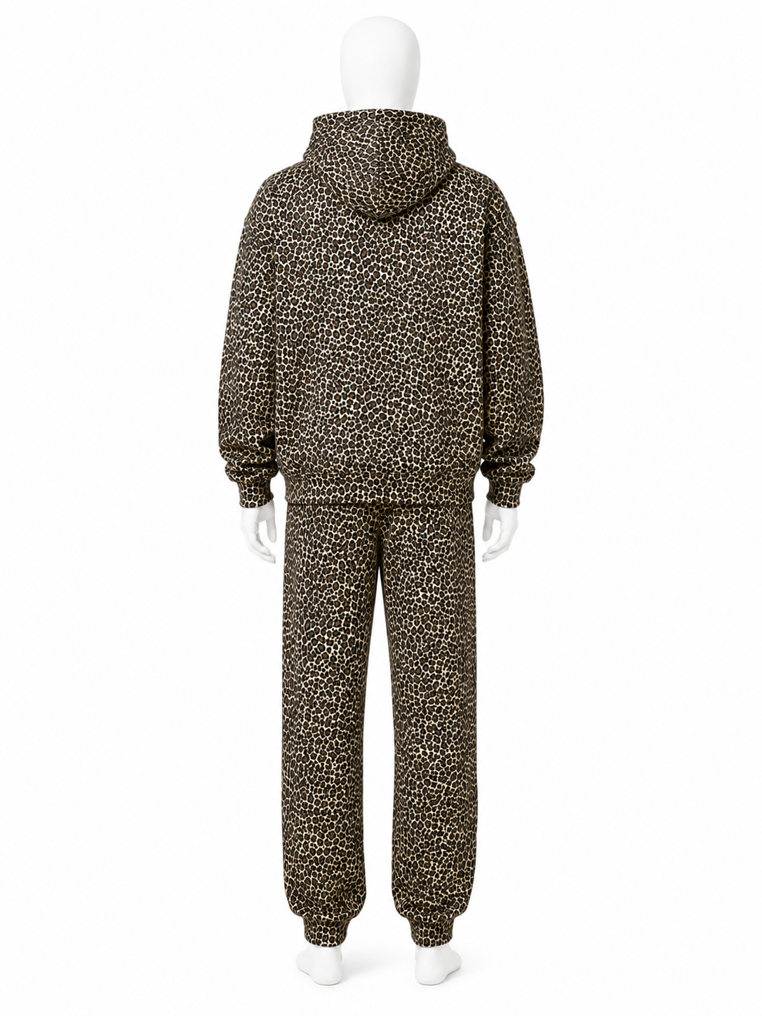 Leopard Print Hooded Sweat Sets