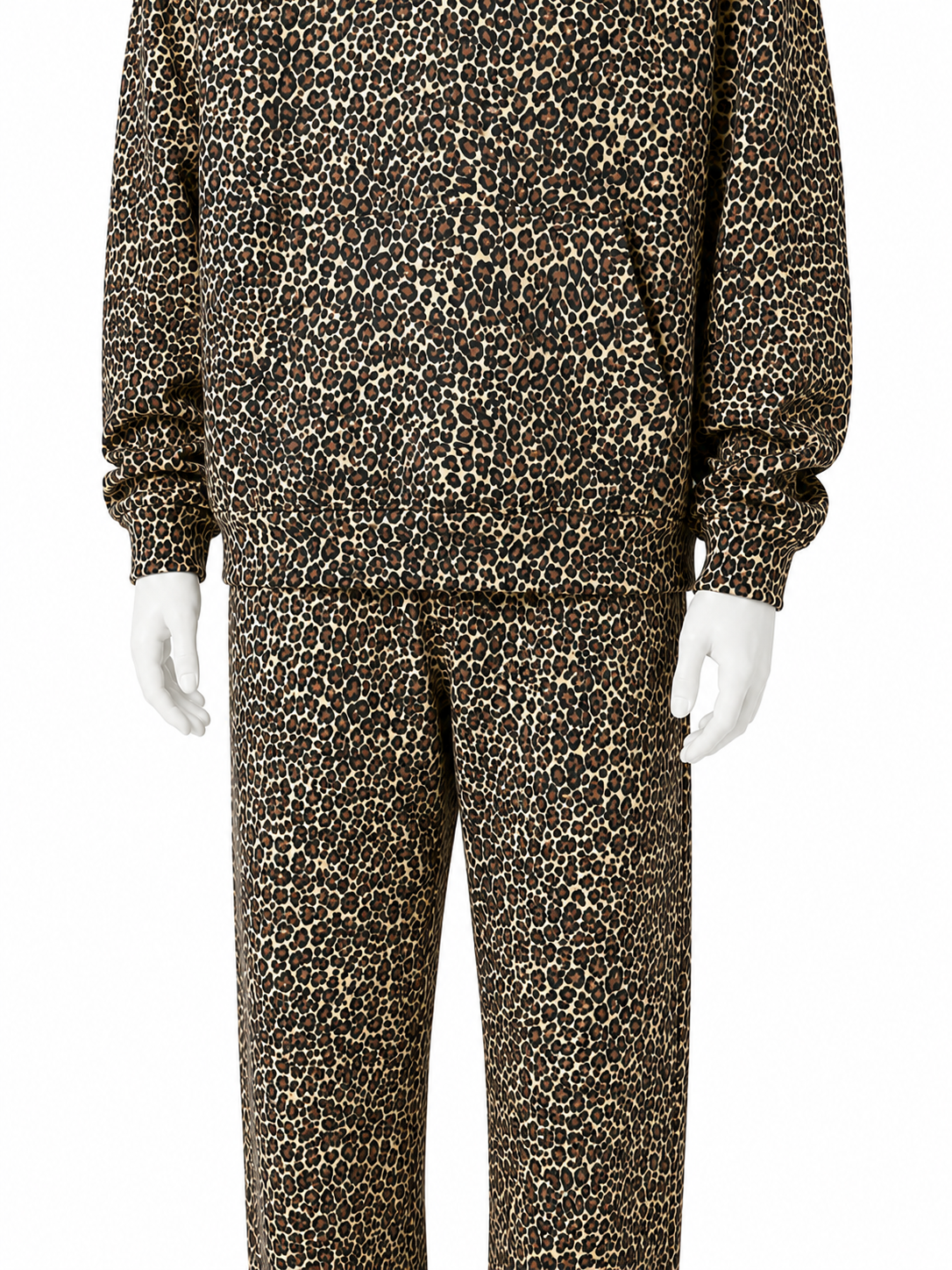 Leopard Print Hooded Sweat Sets