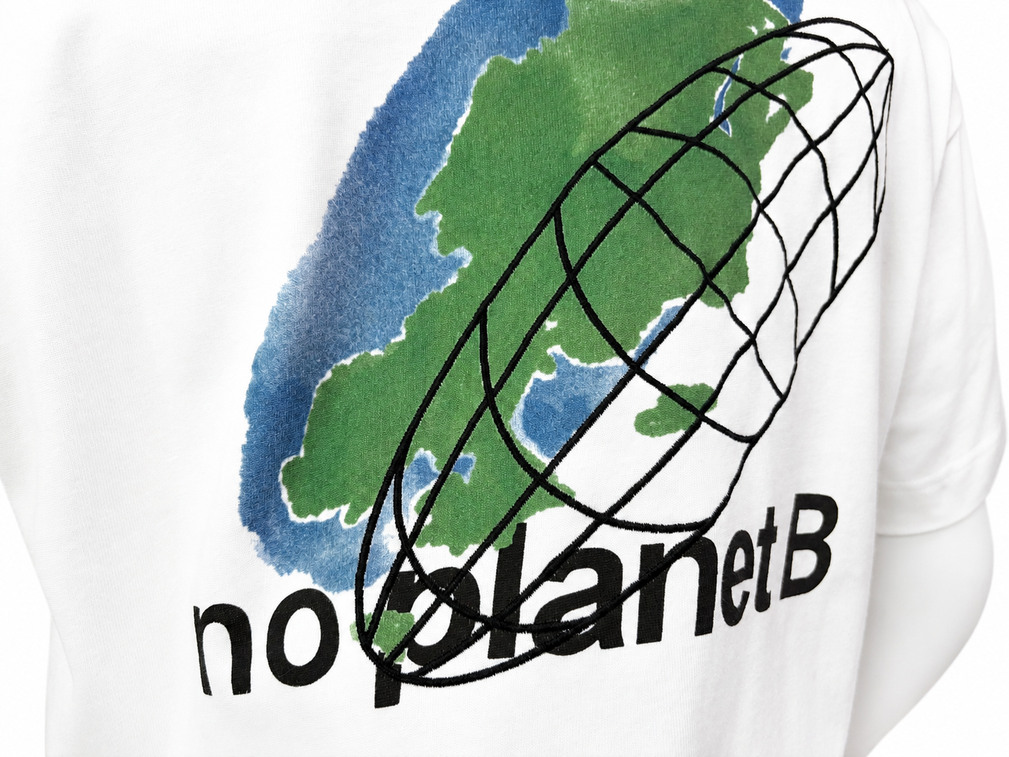 Oversized Planet Graphic Cotton T-Shirt
