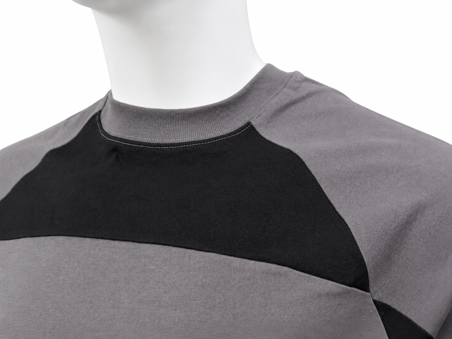 Contrast Colorblock Panel T-Shirt