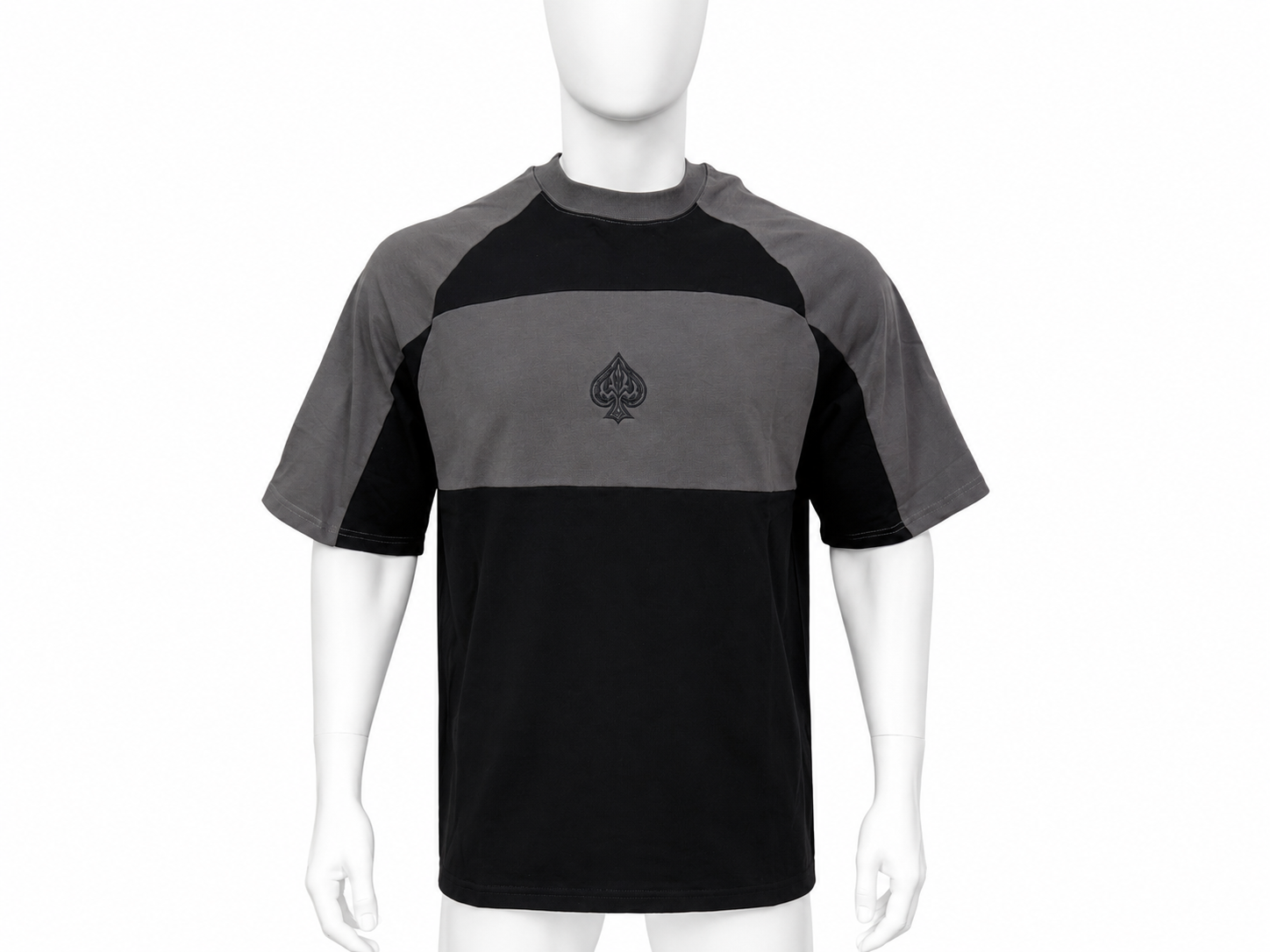 Contrast Colorblock Panel T-Shirt