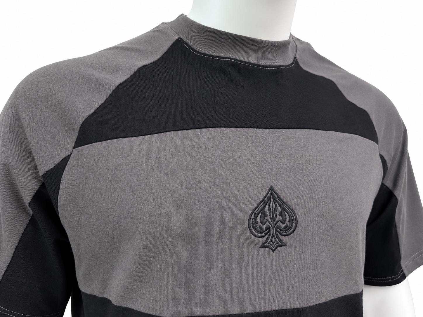 Contrast Colorblock Panel T-Shirt