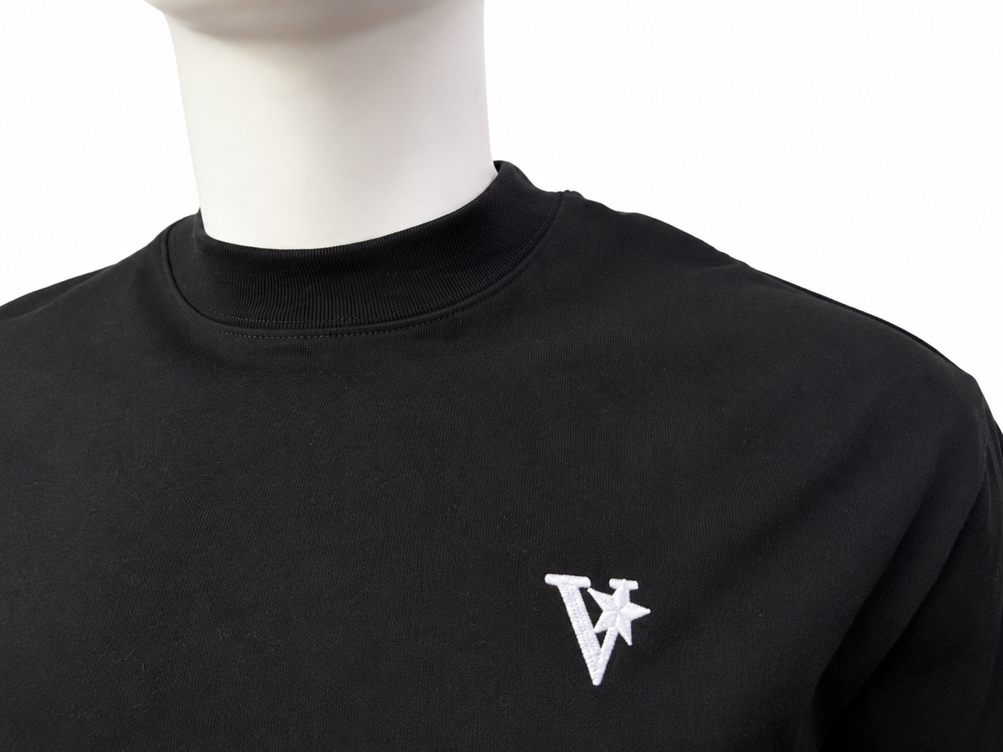 Oversized Star Graphic Embroidered T-Shirt