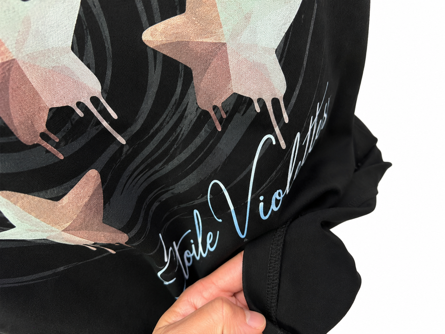 Oversized Star Graphic Embroidered T-Shirt