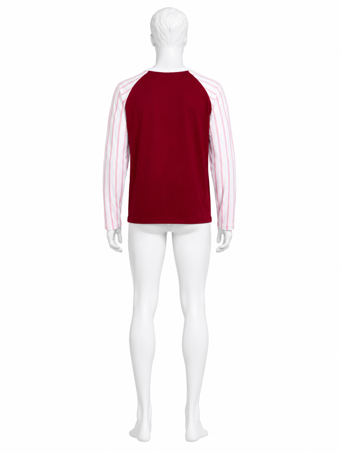 Red Striped Raglan Long-Sleeve T-Shirt