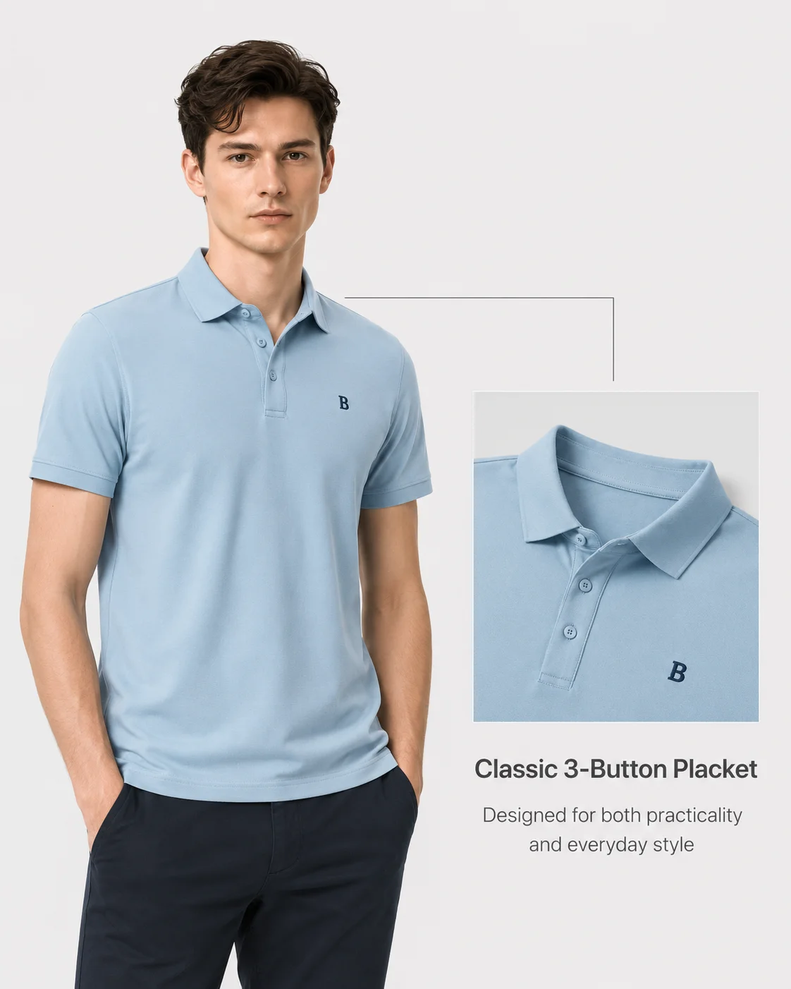 The 3-Button Classic Placket