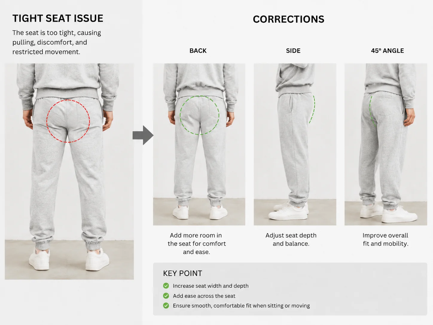 Hip Width Pattern Correction
