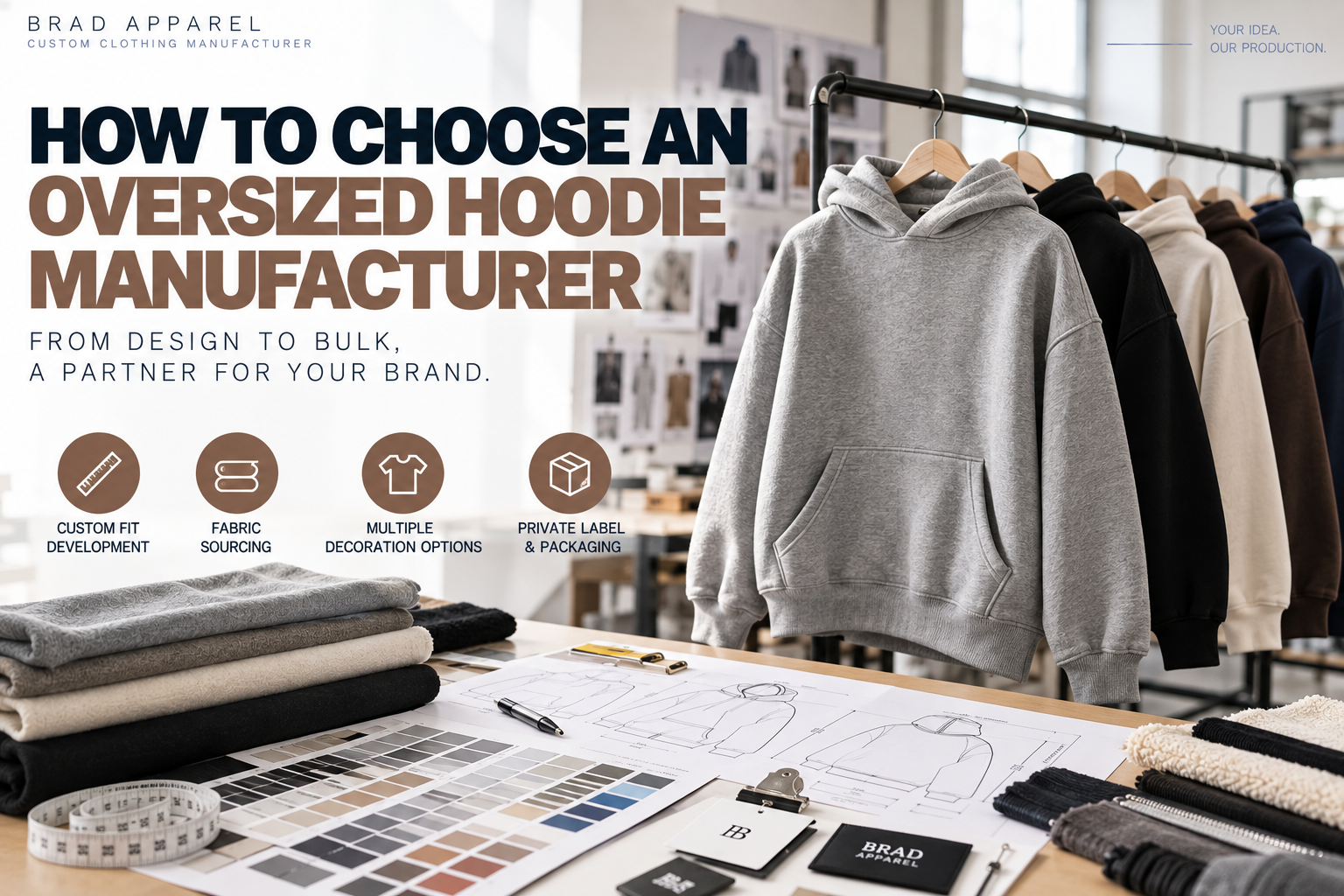 How to Choose an Oversized Hoodie Manufacturer for Your Brand