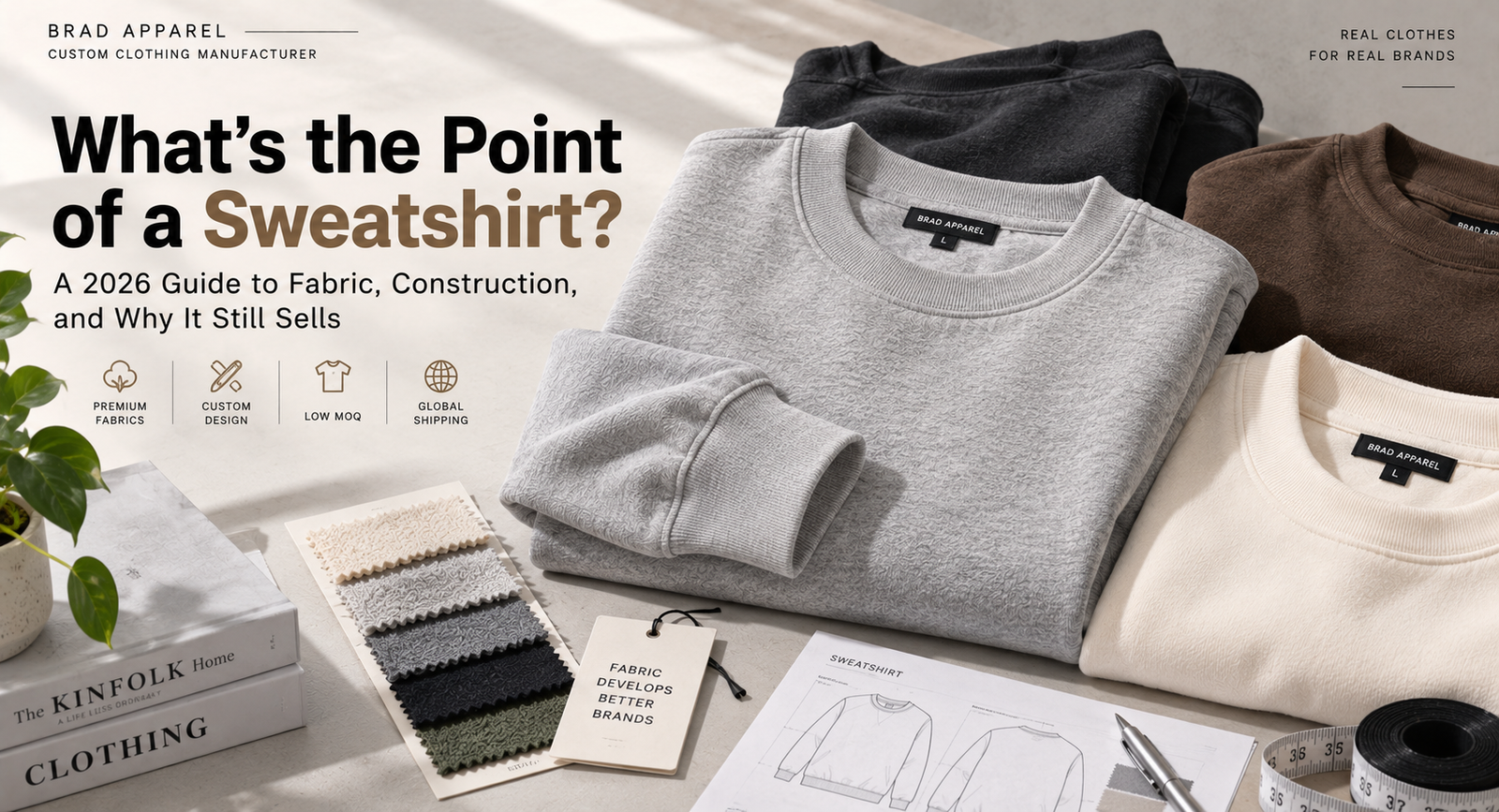 What’s the Point of a Sweatshirt? A 2026 Guide to Fabric, Construction & Why It Still Sells