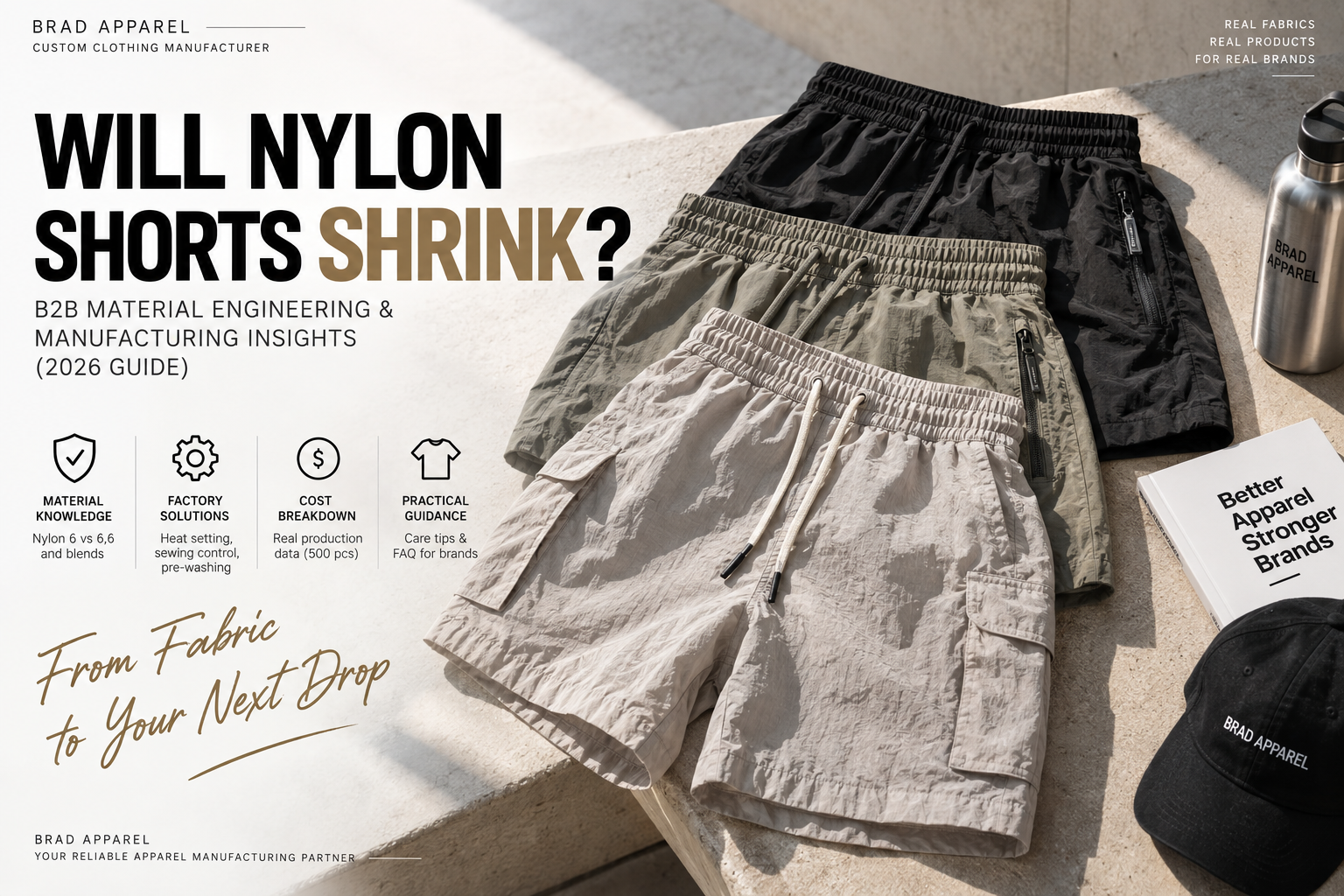Will Nylon Shorts Shrink? A 2026 B2B Guide to Nylon Fabric, Heat Setting & Manufacturing
