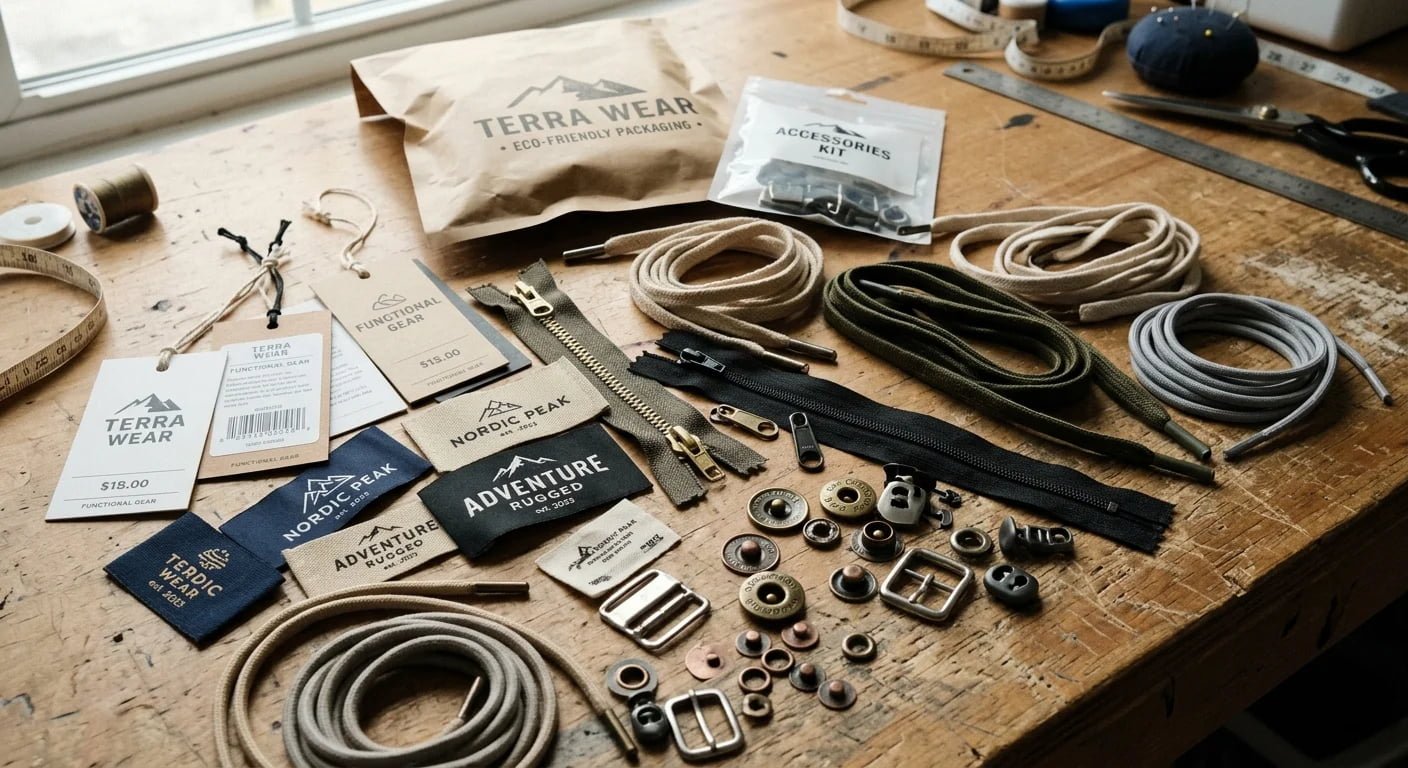 Custom Clothing Trims, Woven Labels, Zippers & Hangtags