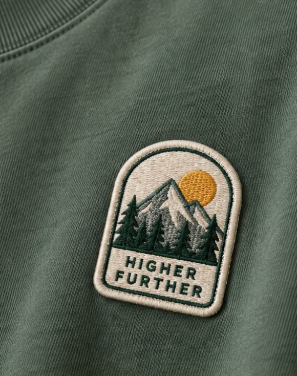 Embroidered patch construction