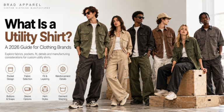 What Is a Utility Shirt? A 2026 Guide for Clothing Brands