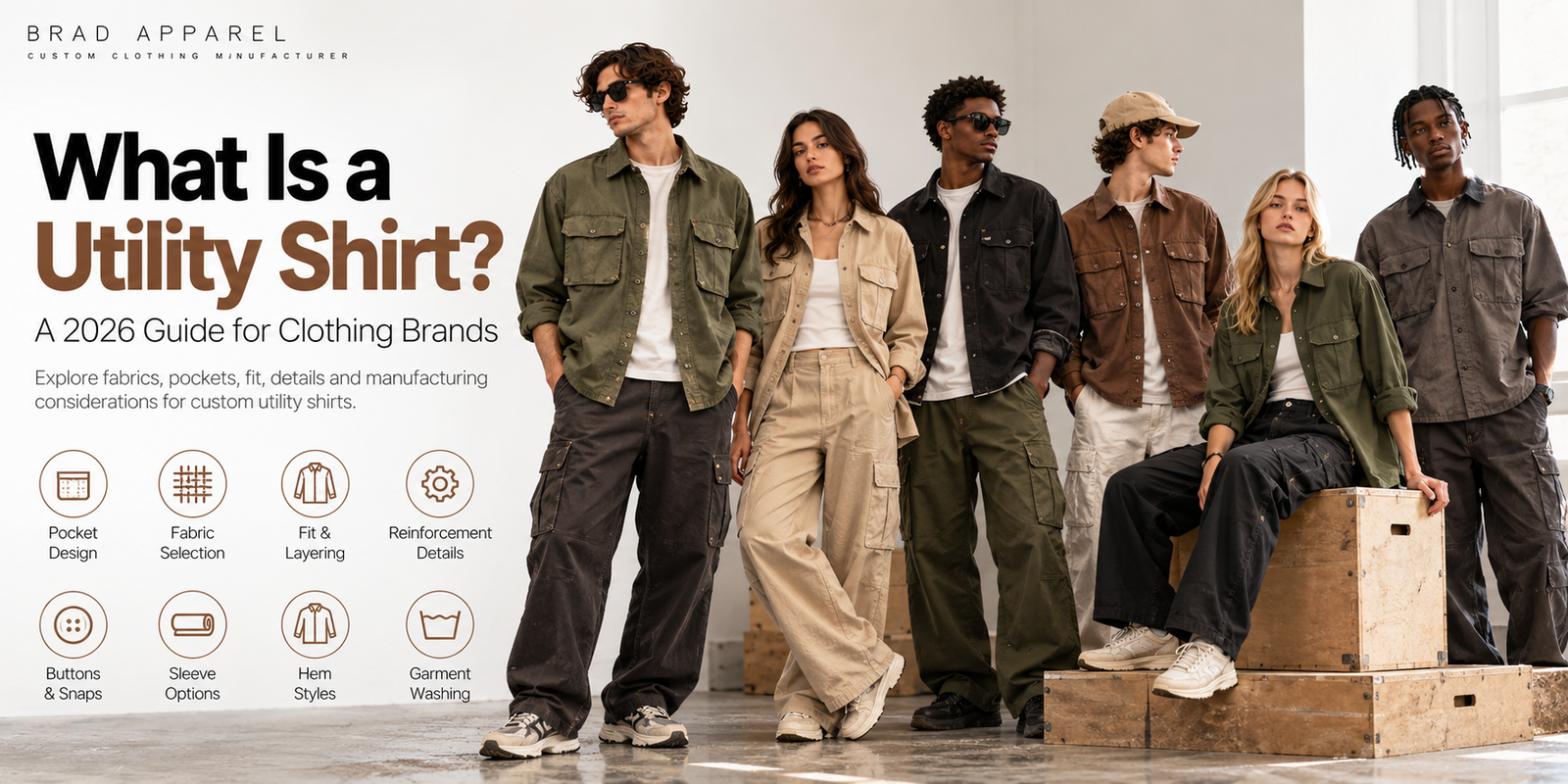 What Is a Utility Shirt? A 2026 Guide for Clothing Brands