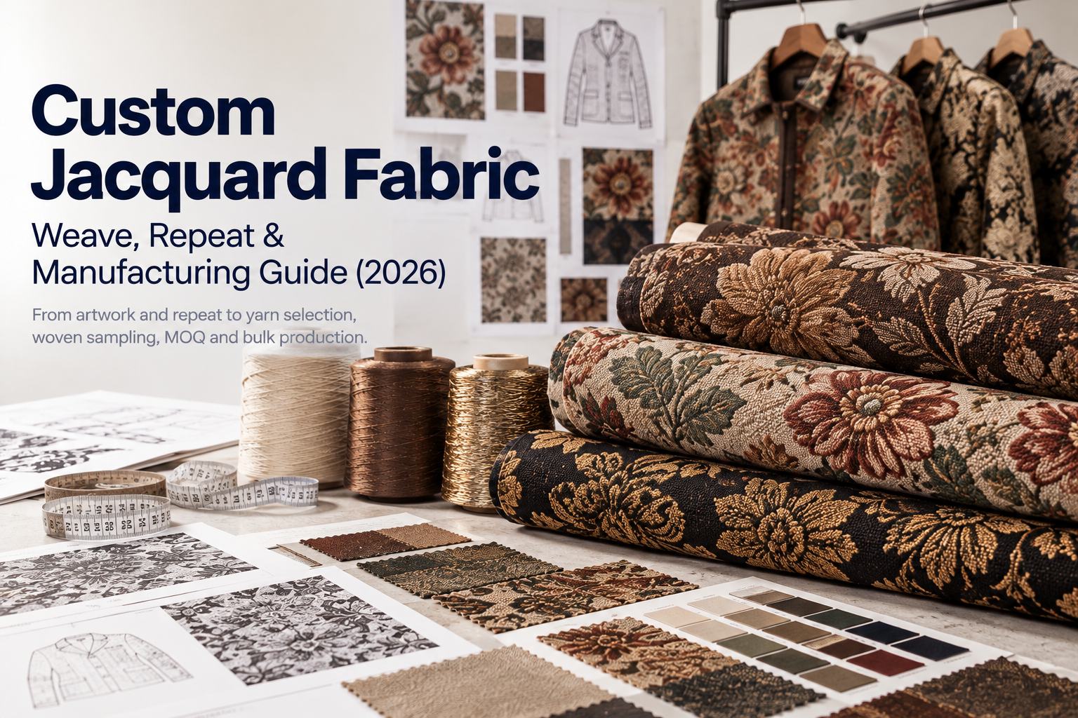 Custom Jacquard Fabric: Weave, Repeat & Manufacturing Guide (2026)