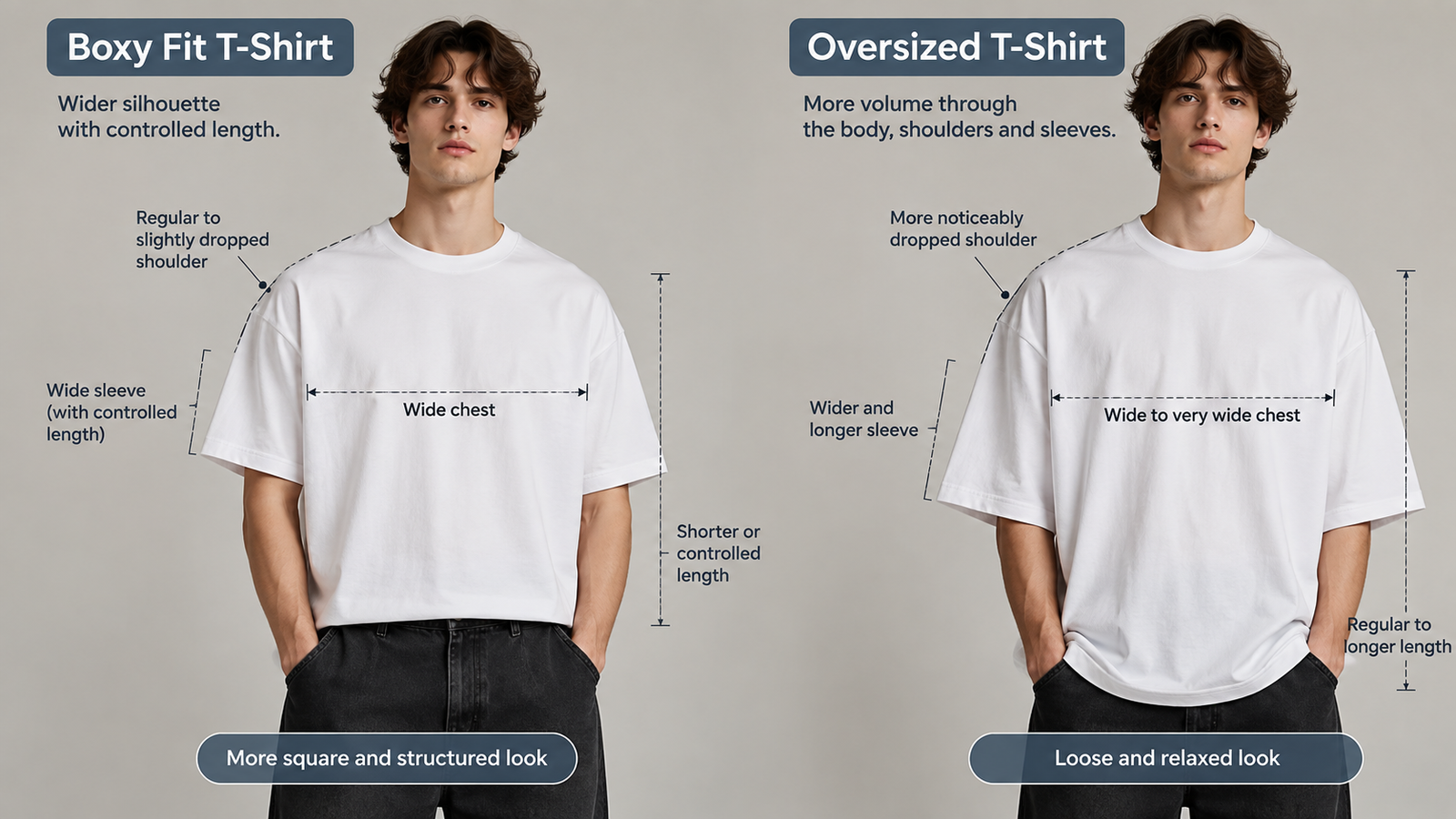Boxy Fit vs Oversized T-Shirt: What’s the Difference?