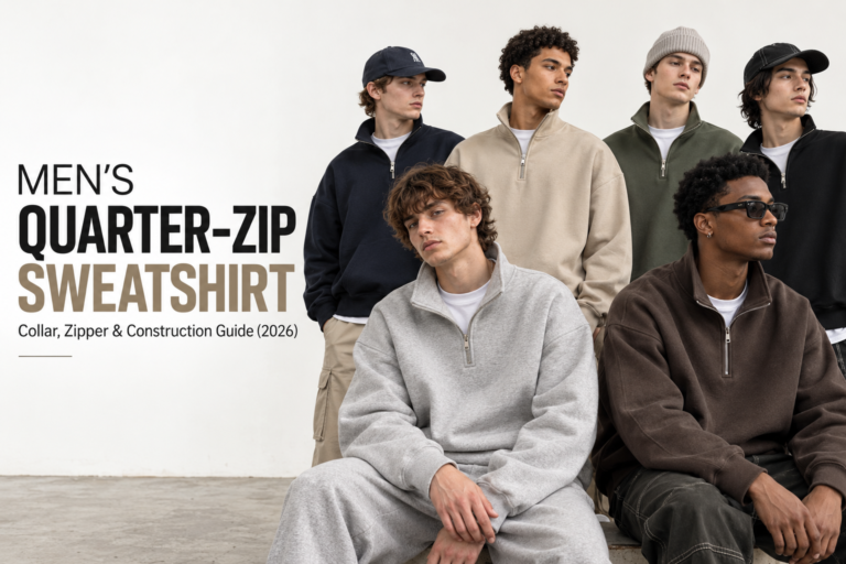 What Is a Quarter-Zip Sweatshirt? Collar, Zipper & Construction Guide (2026)