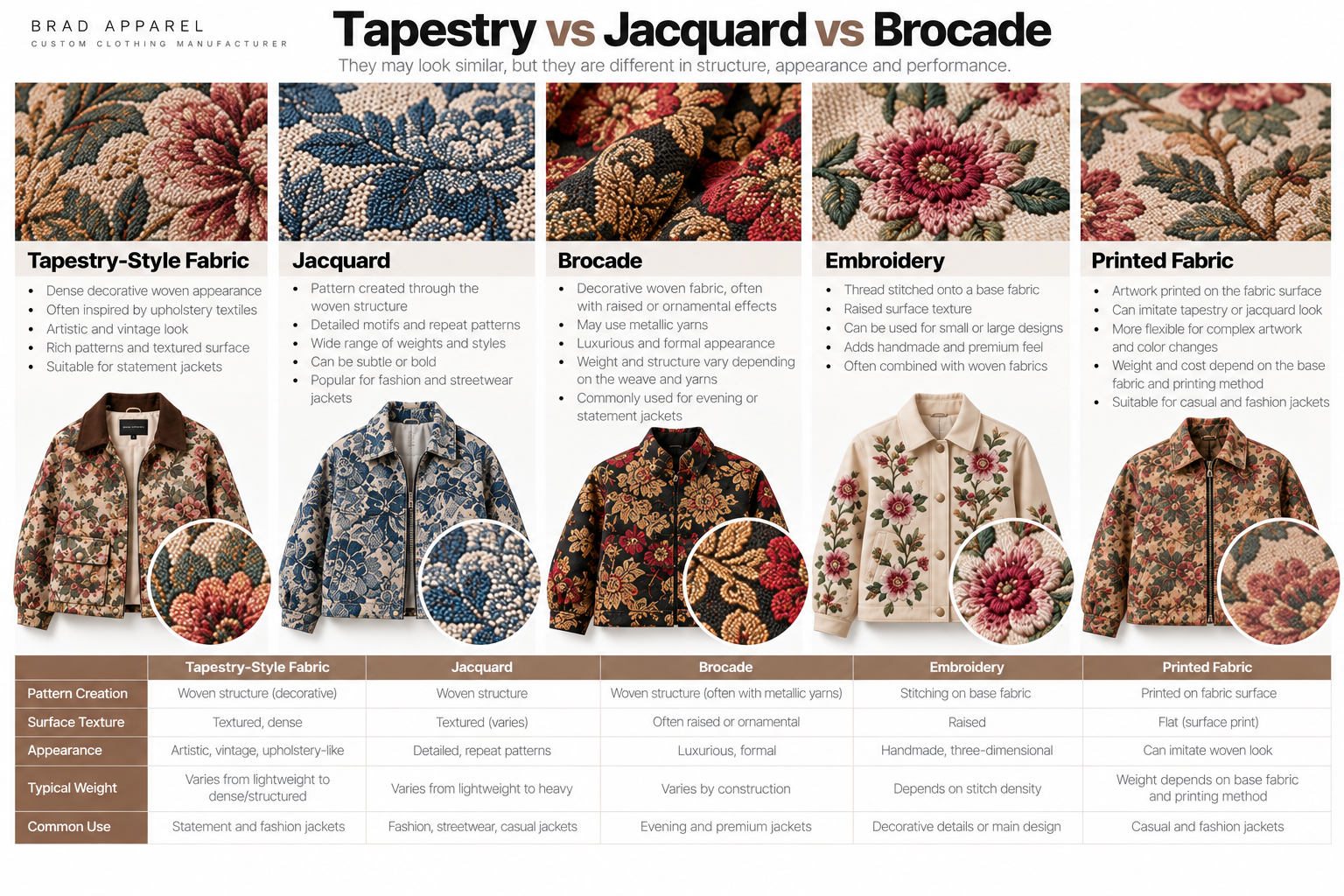 Tapestry vs Jacquard vs Brocade Tapestry vs jacquard vs brocade fabric comparison
